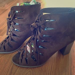 Brown booties